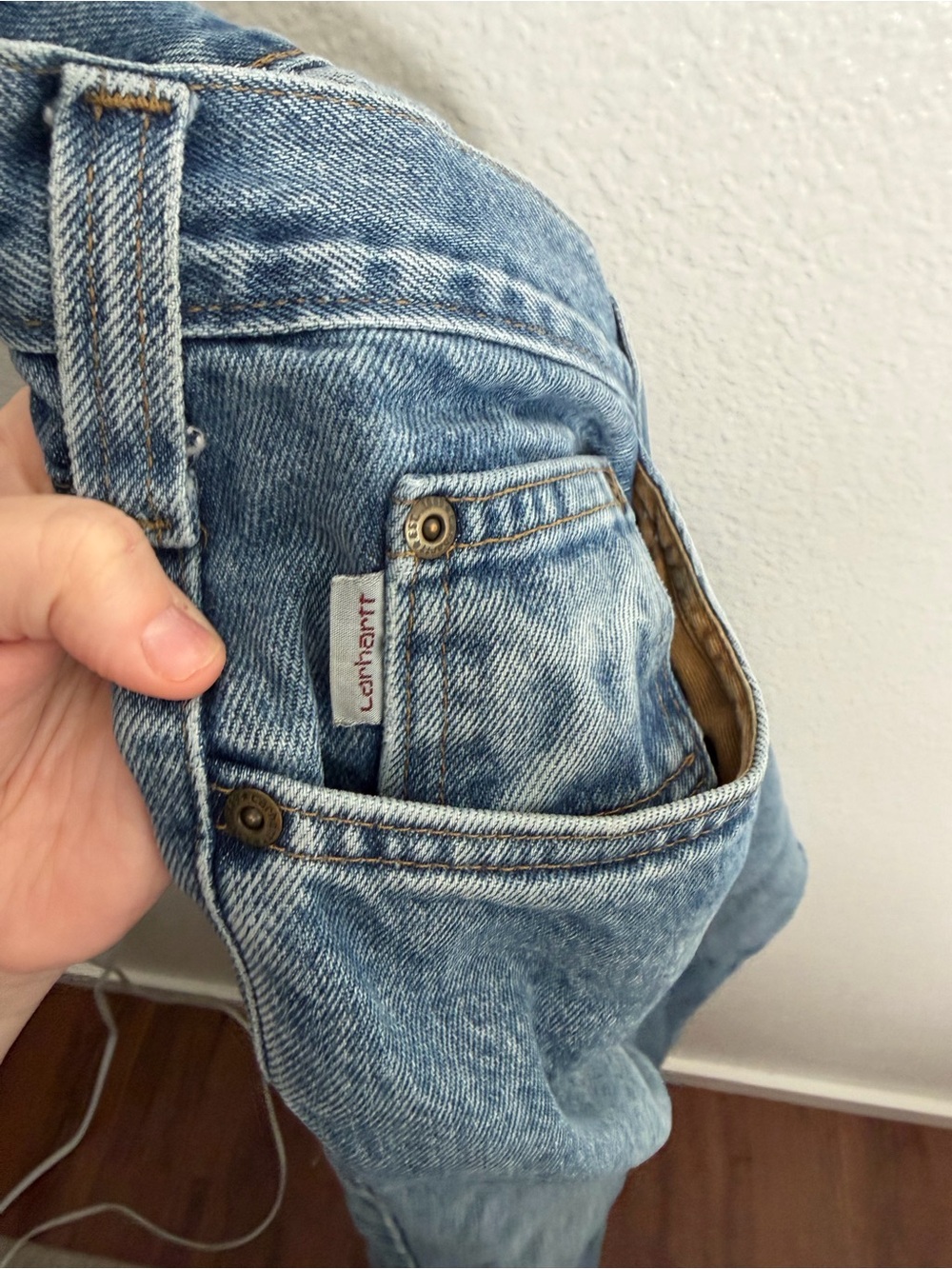 Carhartt Men's Relaxed Fit Straight Leg Jean B460 DPS size 38x30 - Picture 6 of 8